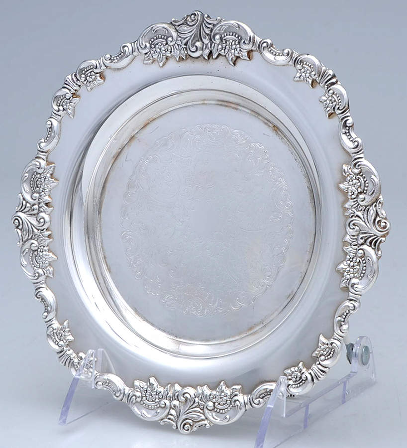 Baroque (Silverplate, Hollowware, Older) Round Butter No Lid by Wallace Silver-1