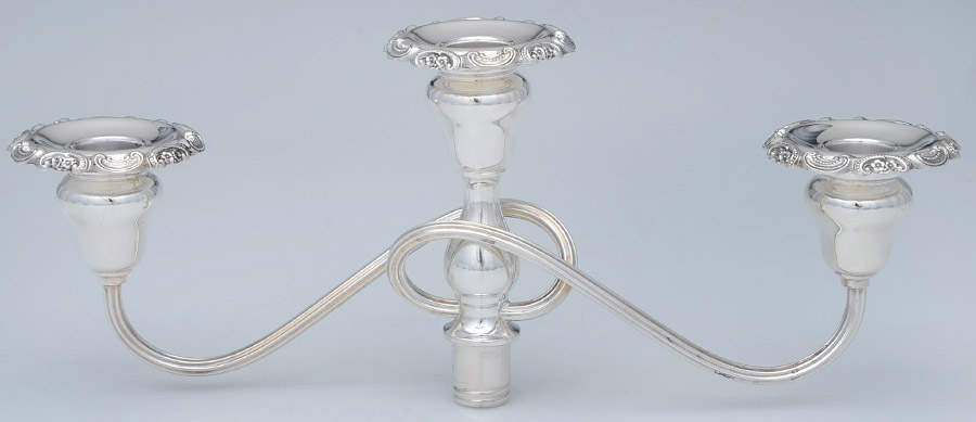 Baroque (Silverplate, Hollowware, Older) 3 Light Candelabra Branch by Wallace Silver-1