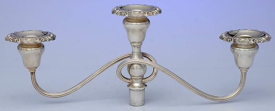 Baroque (Silverplate, Hollowware, Older) Arm for 3-Light Candelabra by Wallace Silver-1