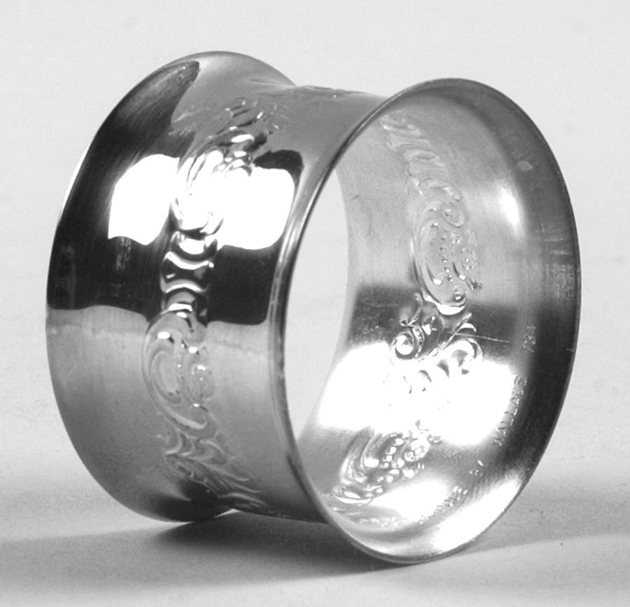 Baroque (Silverplate, Hollowware, Older) Napkin Ring by Wallace Silver-1