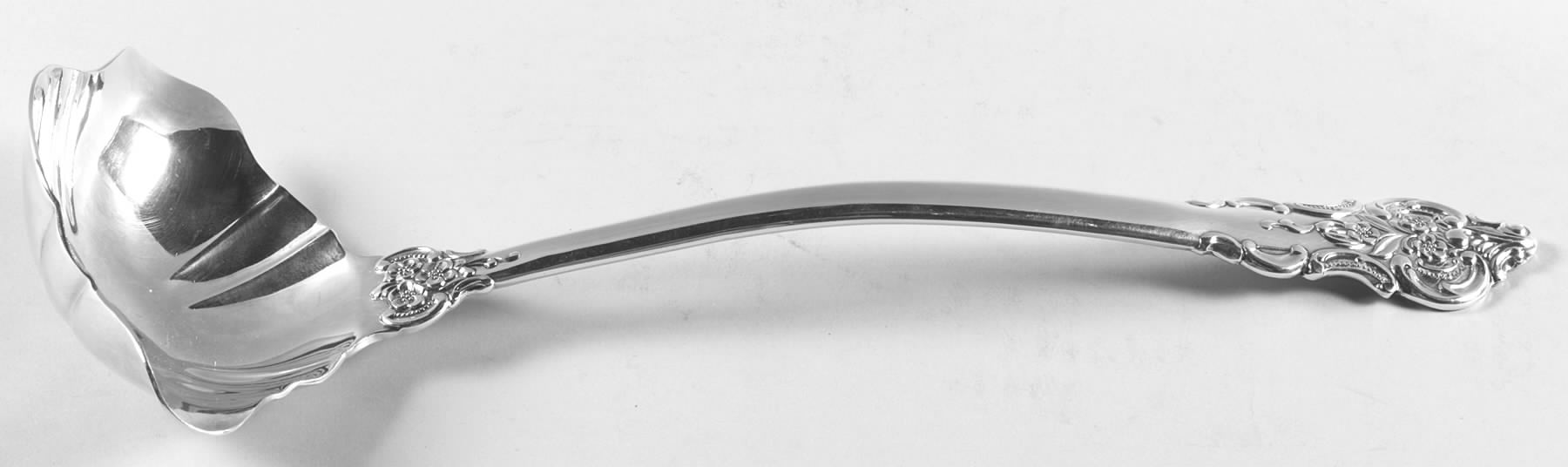 Baroque (Silverplate) Punch Ladle Solid Piece by Wallace Silver-1