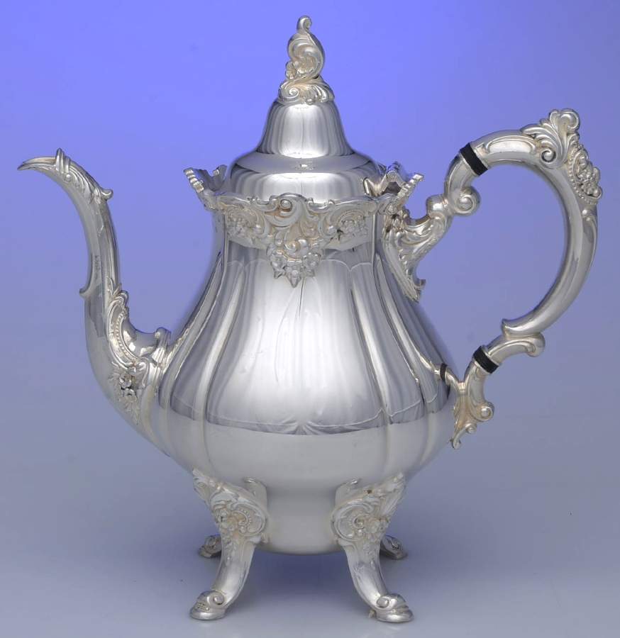 Baroque (Silverplate, Hollowware, Older) Teapot by Wallace Silver-1