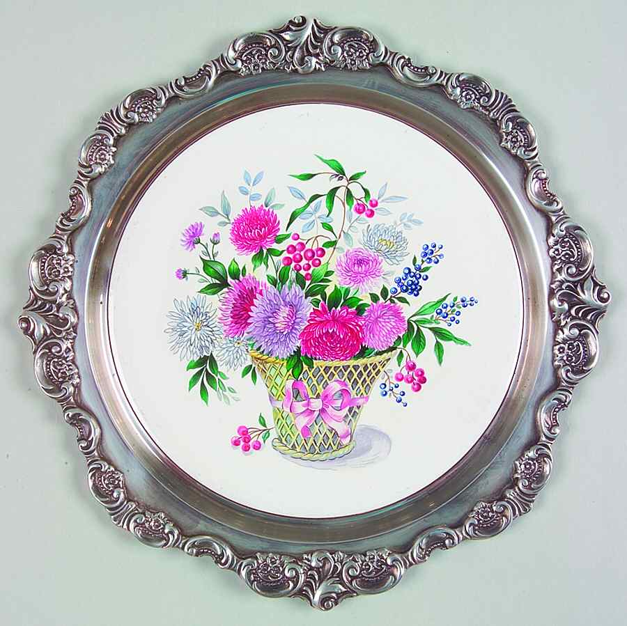 Baroque (Silverplate, Hollowware, Older) Trivet by Wallace Silver-1