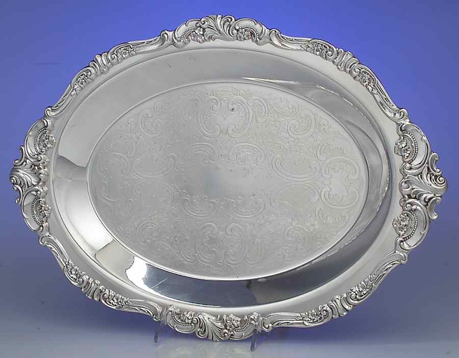 Baroque (Silverplate, Hollowware, Older) Relish, No Glass Liner by Wallace Silver-1
