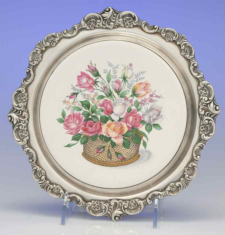 Baroque (Silverplate, Hollowware, Older) Trivet by Wallace Silver-1