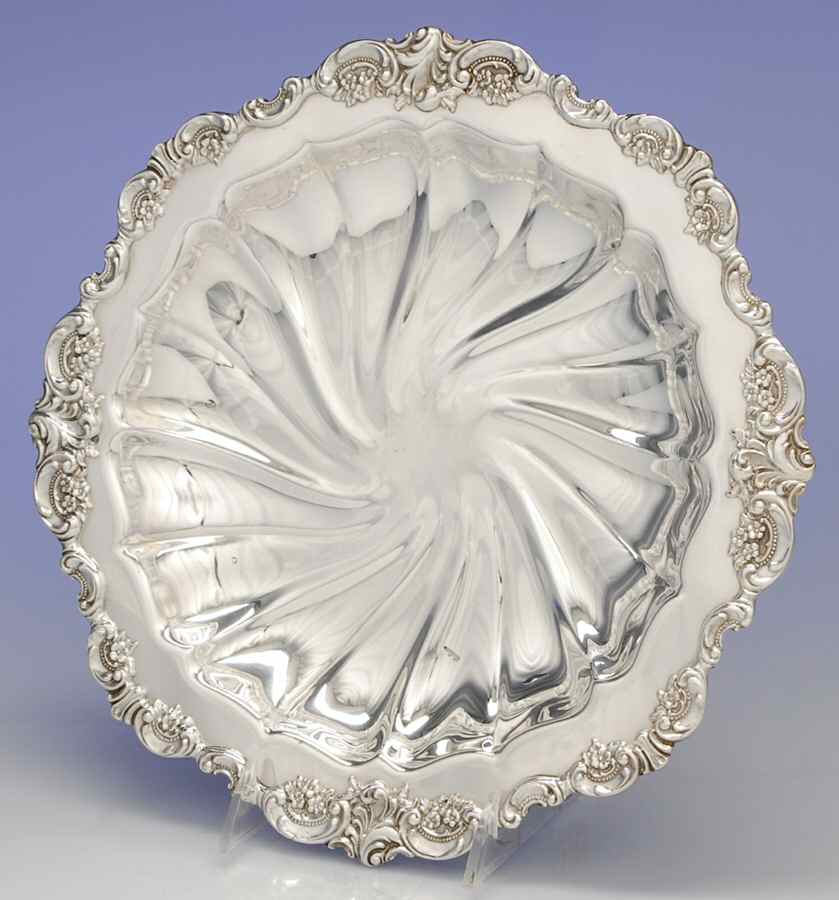 Baroque (Silverplate, Hollowware, Older) 12" Buffet Dish/Tray by Wallace Silver-1