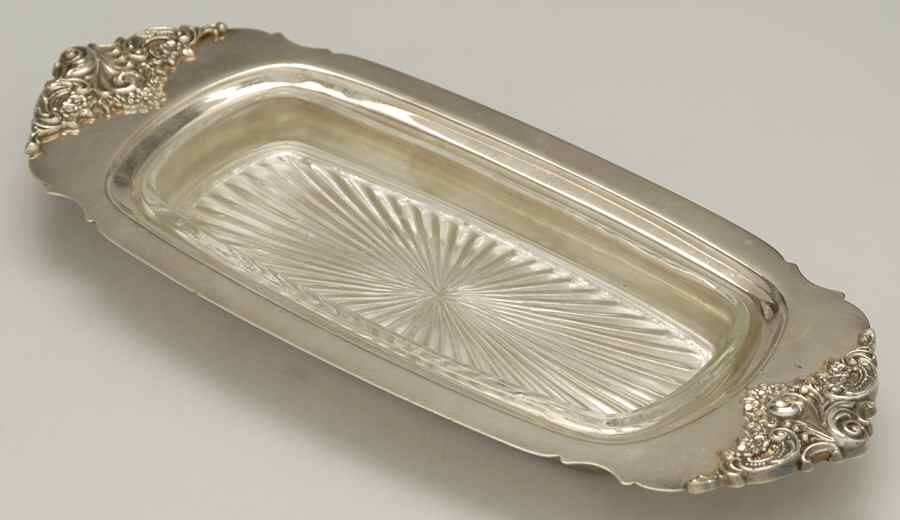 Baroque (Silverplate, Hollowware, Older) 1/4 Pound Butter No Lid by Wallace Silver-1