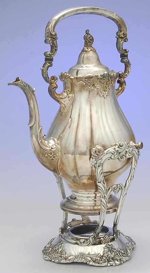 Baroque (Silverplate, Hollowware, Older) Kettle and Stand No Burner by Wallace Silver-1