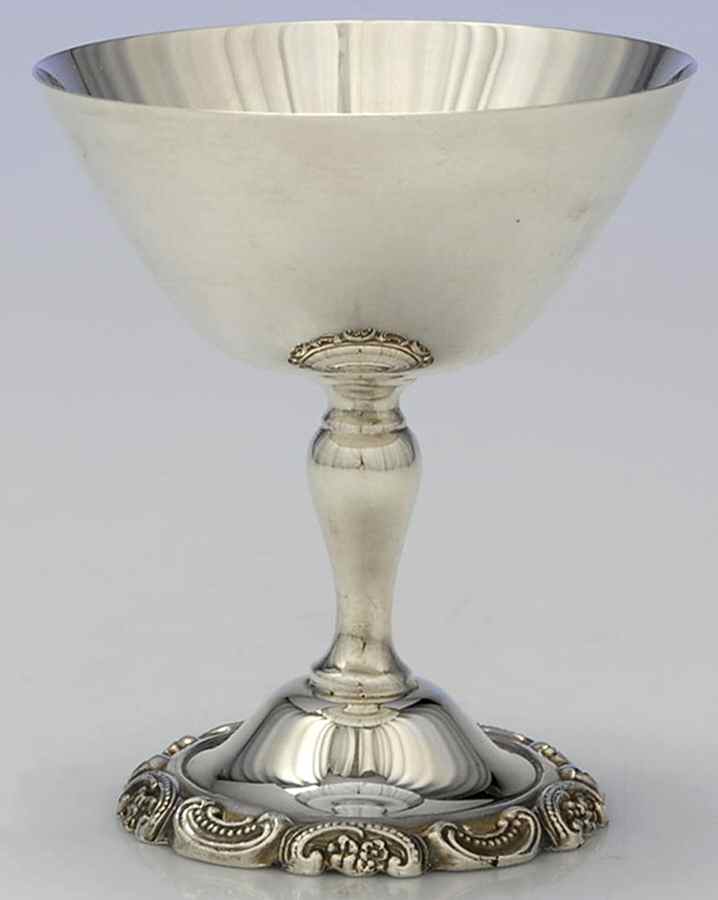 Baroque (Silverplate, Hollowware, Older) Champagne Sherbet by Wallace Silver-1