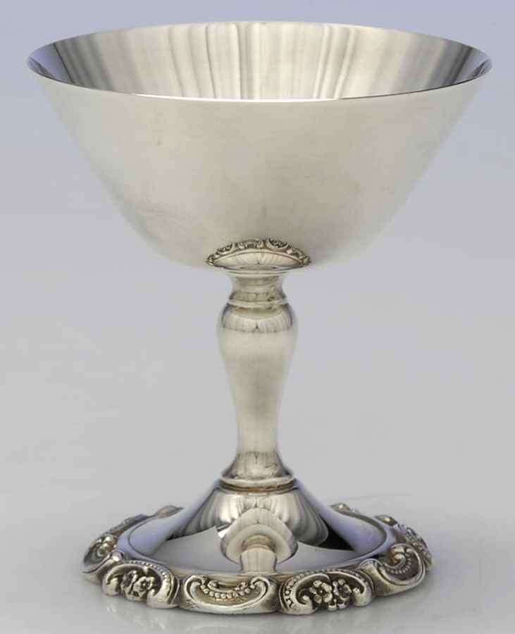 Baroque (Silverplate, Hollowware, Older) Champagne Sherbet by Wallace Silver-1
