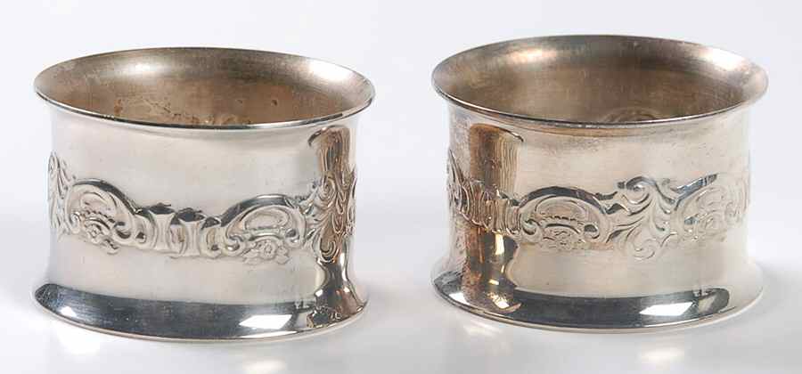 Baroque (Silverplate, Hollowware, Older) Napkin Ring - Set of 2 by Wallace Silver-1