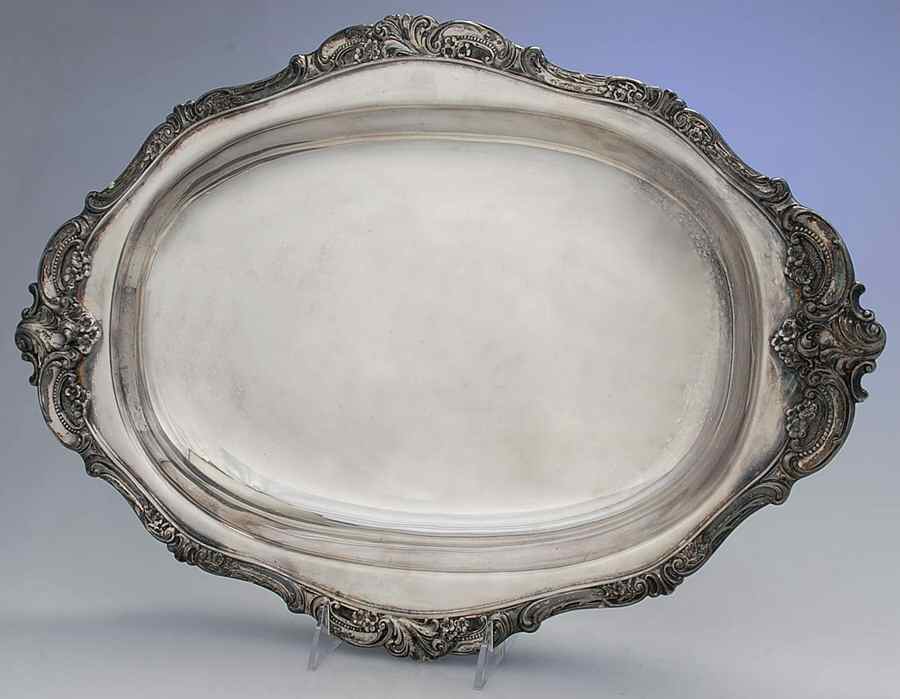 Baroque (Silverplate, Hollowware, Older) Oval Supper Dish by Wallace Silver-1