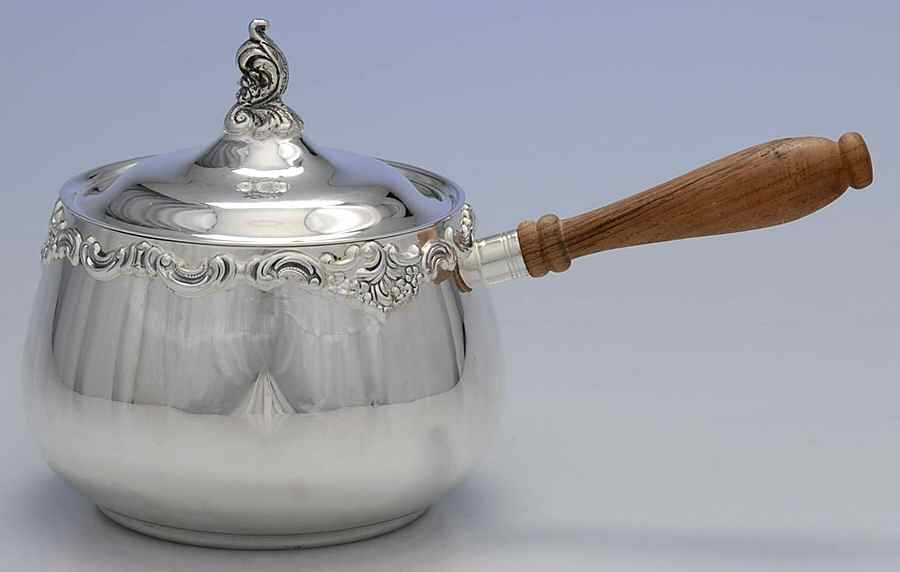 Baroque (Silverplate, Hollowware, Older) 1 Qt. Saucepan W/Lid by Wallace Silver-1