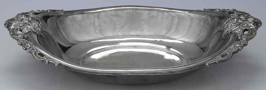 Baroque (Silverplate, Hollowware, Older) Oval Silverplate Centerpiece by Wallace Silver-1