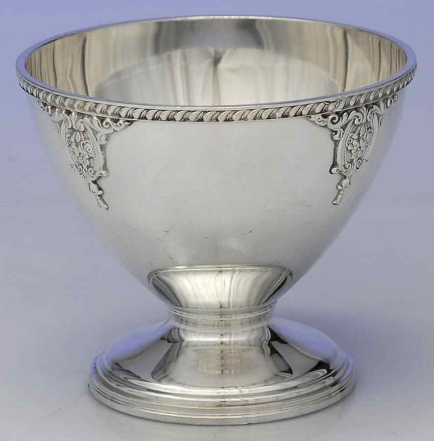 Rose Point (6702, Silverplate, Hollowware) Waste Bowl by Wallace Silver-1