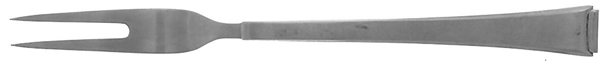 Faceon (Silverplate) Small 2-Tine Cold Meat Serving Fork by WMF Flatware-1