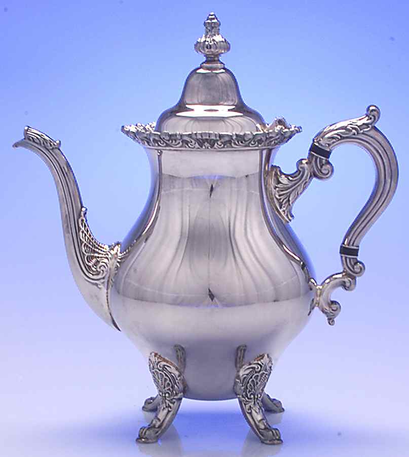 Waverly (Silverplate, Hollowware) Teapot by Wallace Silver-1