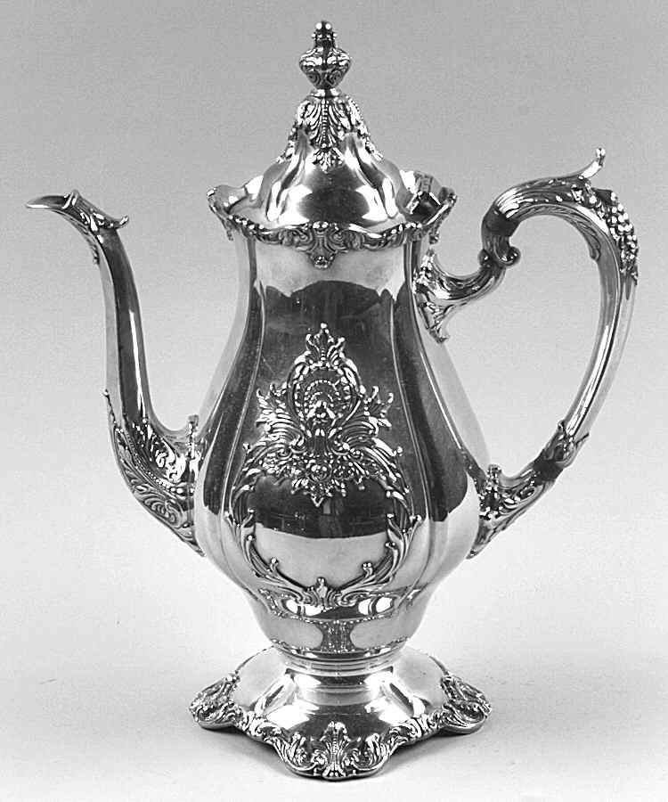 Christopher Wren (Silverplate, Hollowware) Silverplate Coffee Pot by Wallace Silver-1