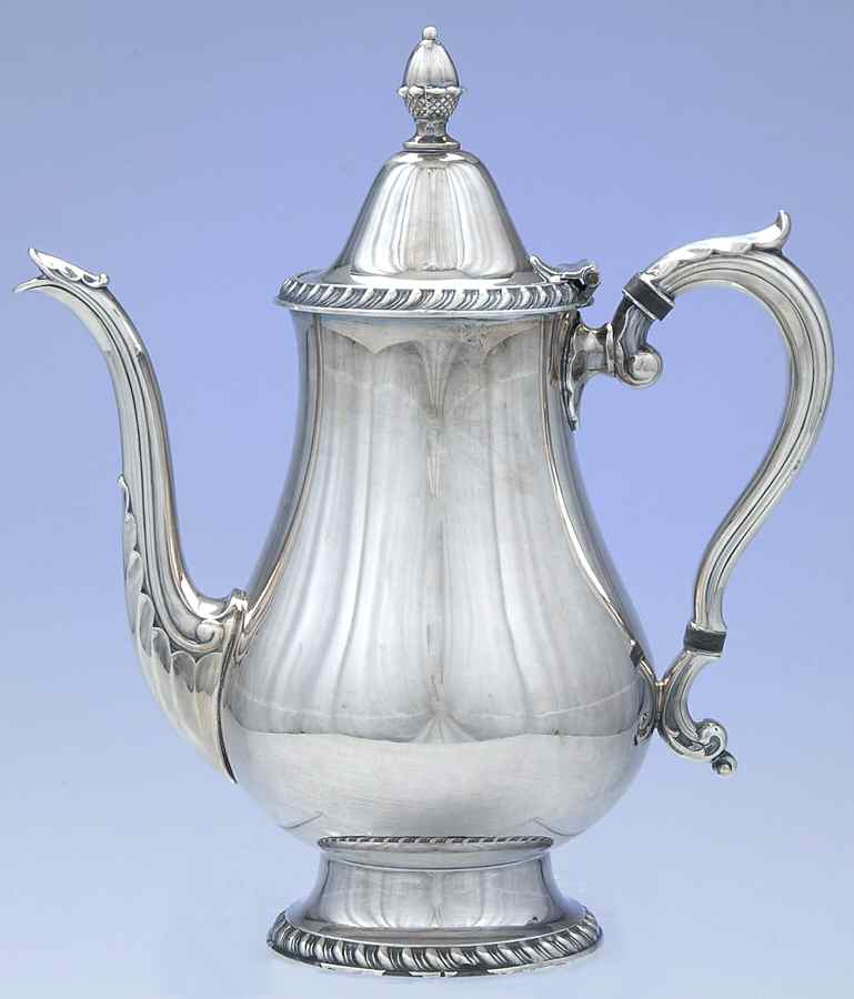 Castledon (Silverplate Hollowware) Silverplate Coffee Pot by Wallace Silver-1