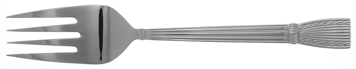 Tassel (Stainless) Medium Solid Cold Meat Serving Fork by Wallace Silver-1
