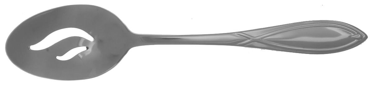 Vista (Stainless) Pierced Tablespoon (Serving Spoon) by Wallace Silver-1