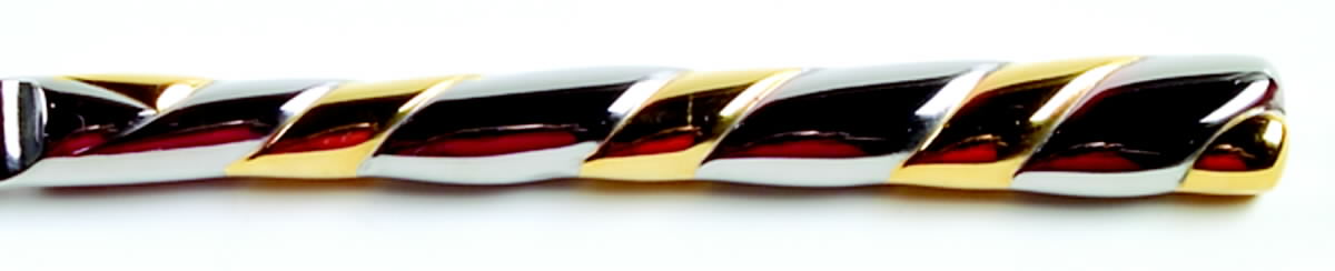Gold Spiral (Stainless, Gold Acct) Modern Hollow Knife by Wallace Silver-1