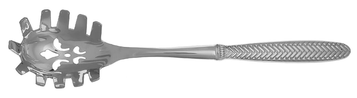 Reins (Stainless) Pasta Server with Stainless Bowl HC by Wallace Silver-1
