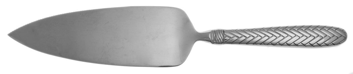 Reins (Stainless) Pie Server with Serrated Stainless Blade HC by Wallace Silver-1