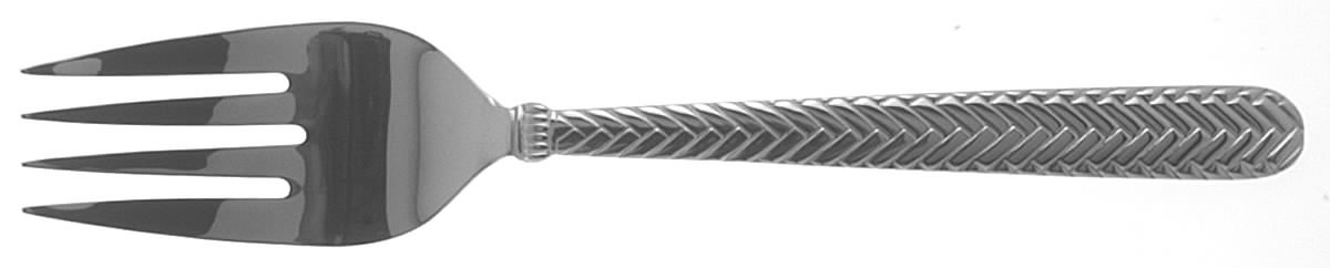 Reins (Stainless) Large Solid Cold Meat Serving Fork by Wallace Silver-1