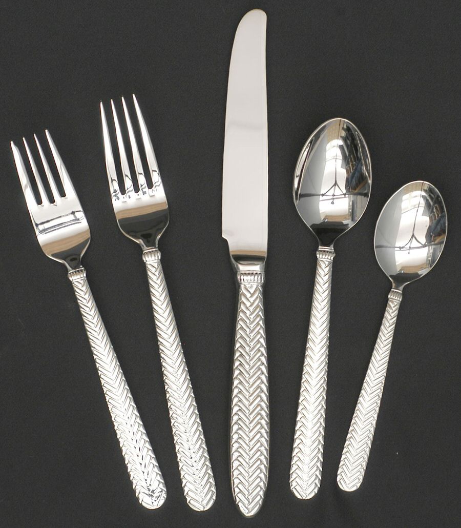 Reins (Stainless) 5 Piece Place Setting by Wallace Silver-1