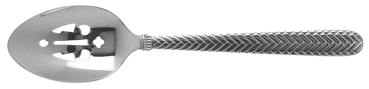 Reins (Stainless) Pierced Tablespoon (Serving Spoon) by Wallace Silver-1