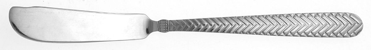 Reins (Stainless) Flat Handle Master Butter Knife by Wallace Silver-1