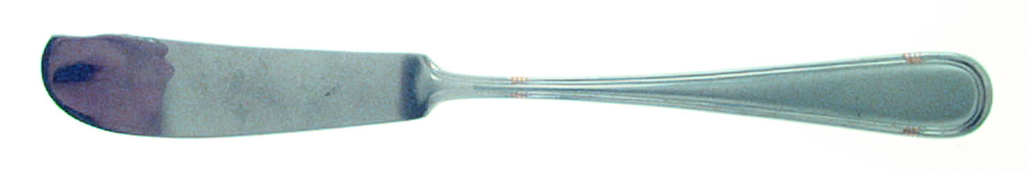 Gold Triade (Stainless, Gold Acct) Flat Handle Master Butter Knife by Wallace Silver-1