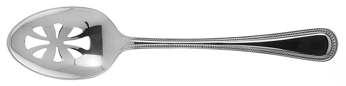 Royal Bead (Stainless) Pierced Tablespoon (Serving Spoon) by Wallace Silver-1