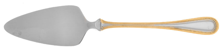 Gold Royal Bead (Stainless) Cheese Server with Stainless Blade HC by Wallace Silver-1