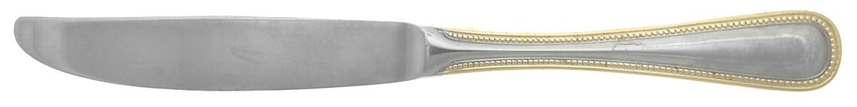 Gold Royal Bead (Stainless) Modern Solid Knife by Wallace Silver-1