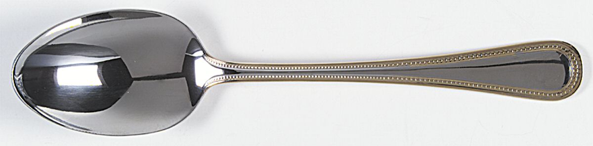 Gold Royal Bead (Stainless) Tablespoon (Serving Spoon) by Wallace Silver-1