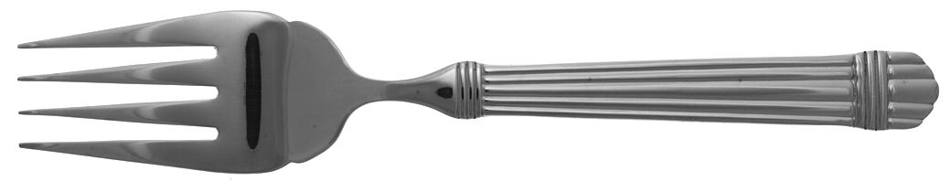 Chardonnay (Stainless) Large Solid Cold Meat Serving Fork by Wallace Silver-1
