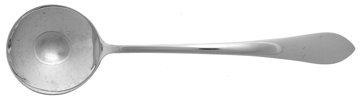 WED13 (STERLING) Round Bowl Soup Spoon (Bouillon) by Weidlich Silver-1