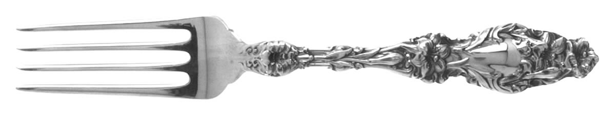 Lily (Sterling, Newer, Lion-No Pat. Date) Fork by Whiting Manf Co-1