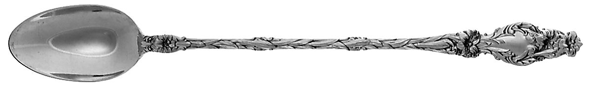 Lily (Sterling, Newer, Lion-No Pat. Date) Iced Tea Spoon by Whiting Manf Co-1