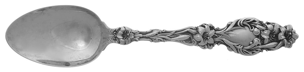 Lily (Sterling, Newer, Lion-No Pat. Date) Teaspoon by Whiting Manf Co-1