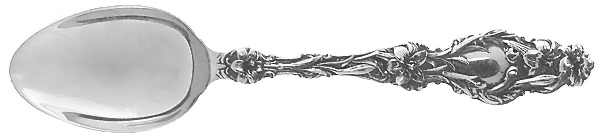 Lily (Sterling, Newer, Lion-No Pat. Date) Demitasse Spoon by Whiting Manf Co-1