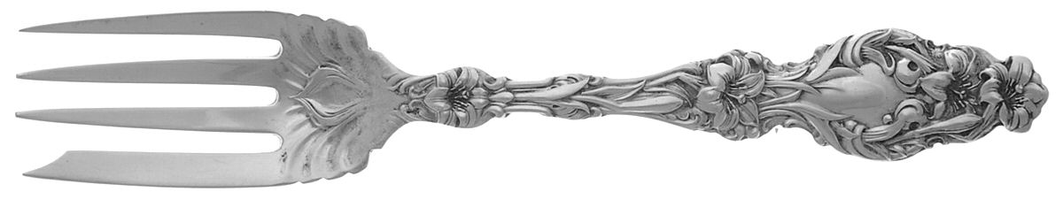 Lily (Sterling, Newer, Lion-No Pat. Date) Individual Salad Fork by Whiting Manf Co-1