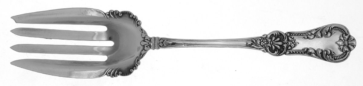 WTS14 (Sterling) Small Solid Cold Meat Serving Fork by Watson-1