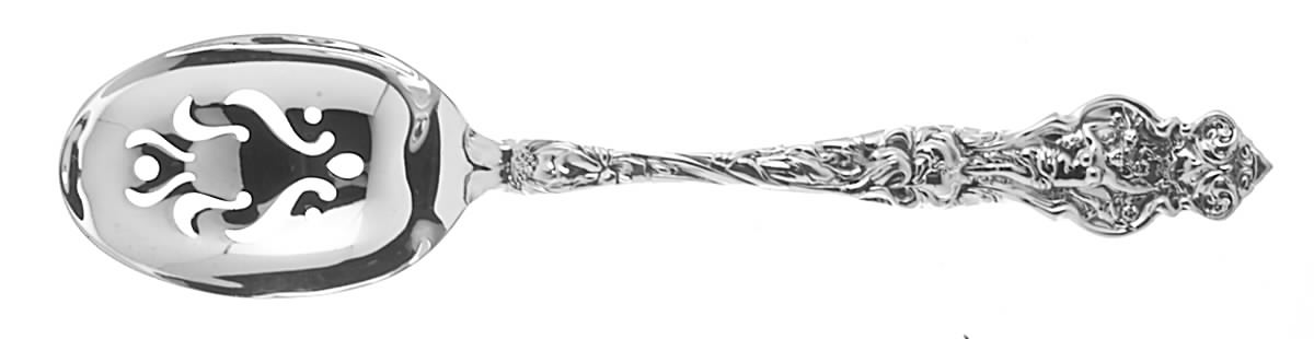 Irian (Sterling) Pierced Tablespoon (Serving Spoon) by Wallace Silver-1