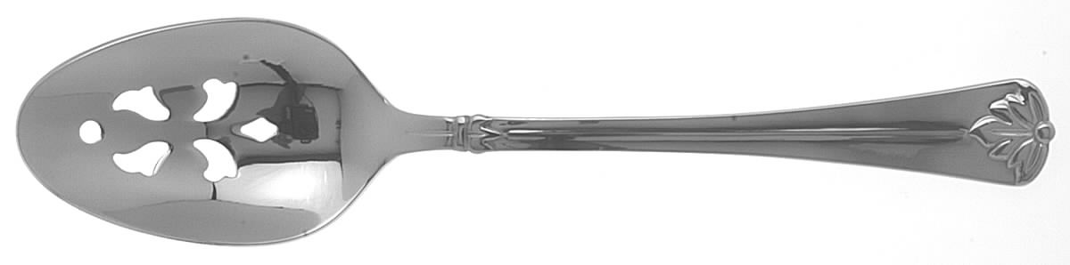 Interlude (Stainless) Pierced Tablespoon (Serving Spoon) by Wallace Silver-1