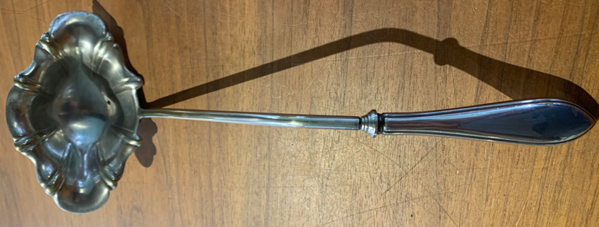 WSC16 (Sterling) Punch Ladle with Silverplate Bowl by Webster Co-1