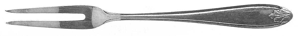 WMF51 (SILVERPLATE) Short Handle Pickle/Olive Fork by WMF Flatware-1