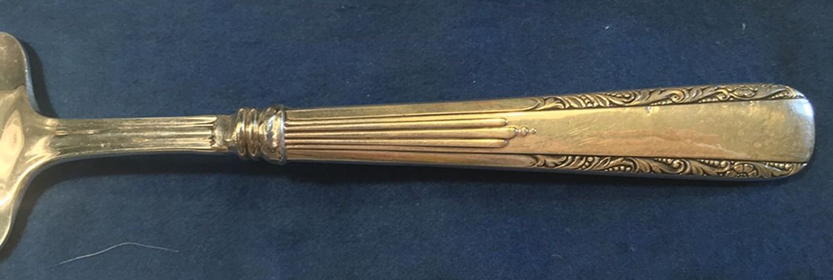 WSC18 (Sterling) Salad Serving Spoon with Plated Bowl by Webster Co-1